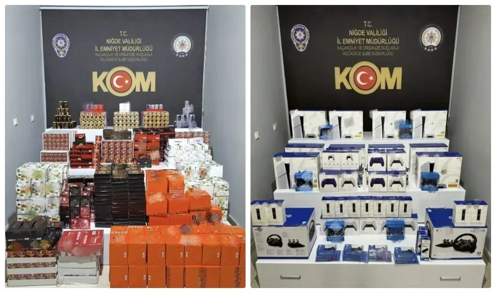 Kaçakçılık Operasyonunda, çok sayıda ürün ele geçirildi 